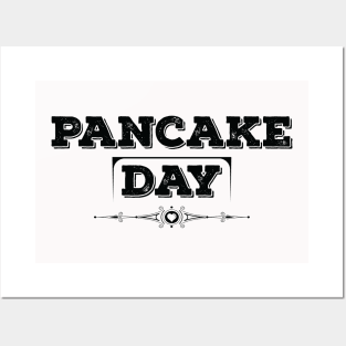 National Pancake Day Black Posters and Art